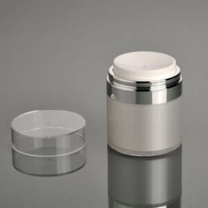 30g 50g Acrylic Cream Vacuum Bottle Press Style Airless Pump Jars Bottles Face Cream Lotion Cosmetic Container Plastic Empty Jar