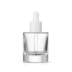Luxury Cosmetic 40ml Transparent Essential Oil Dropper Glass Bottle for Skincare