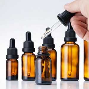 5ml, 10ml, 15ml, 20ml, 30ml, 50ml, 100ml Amber Essential Oil Bottle Cosmetic Dropper Glass Bottle