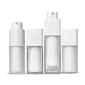 Airless Bottle Refillable 15ml 30 Ml 50ml Square Cosmetic Lotion Pump Bottle Airless Pump Bottle (Copy)