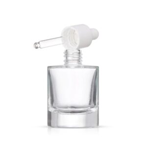 Luxury Cosmetic 40ml Transparent Essential Oil Dropper Glass Bottle for Skincare